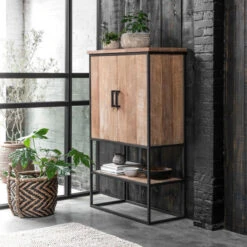 Bergkast Teakhout Small -Zuiver Verkoop dtp home timeless wandkast beam smal 04