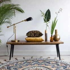 Houten Eetkamerbank -Zuiver Verkoop dutchbone alagon houten eetkamerbank 03