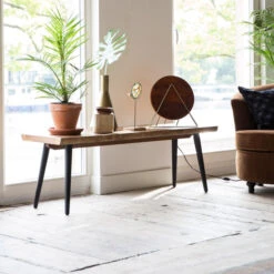 Houten Eetkamerbank -Zuiver Verkoop dutchbone alagon houten eetkamerbank 04