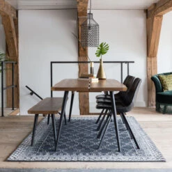 Houten Eetkamerbank -Zuiver Verkoop dutchbone alagon houten eetkamerbank 05