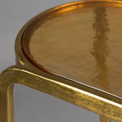 Messing Bijzettafelset -Zuiver Verkoop dutchbone bandhu messing bijzettafelset 05