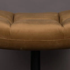 Draaibare Hocker Fluweel -Zuiver Verkoop dutchbone bar draaibare hocker fluweel 07 3