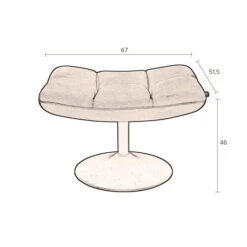 Draaibare Hocker Stof -Zuiver Verkoop dutchbone bar draaibare hocker stof 07