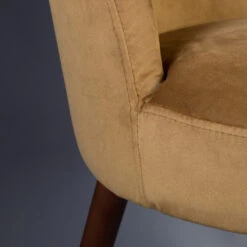 Ronde Eetkamerstoel Velours -Zuiver Verkoop dutchbone barbara armloze stoel fluweel 07