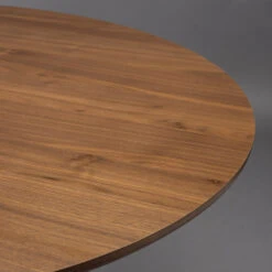 Ronde Eettafel Hout 120 Cm -Zuiver Verkoop dutchbone barlet walnut ronde eettafel 120 cm 02