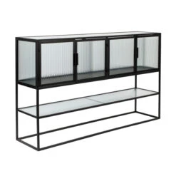Dressoir Met Ribbel Glas -Zuiver Verkoop dutchbone boli dressoir met ribbelglas 04