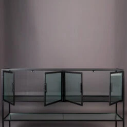 Dressoir Met Ribbel Glas -Zuiver Verkoop dutchbone boli dressoir met ribbelglas 05