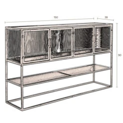 Dressoir Met Ribbel Glas -Zuiver Verkoop dutchbone boli dressoir met ribbelglas 10