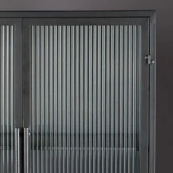 Ribbelglas Vitrinekast -Zuiver Verkoop dutchbone boli ribbelglas vitrinekast 4