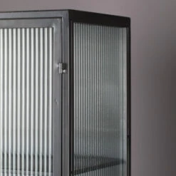 Ribbelglas Vitrinekast -Zuiver Verkoop dutchbone boli ribbelglas vitrinekast 5