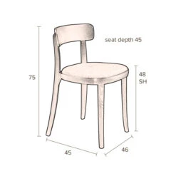 Zwarte Eetkamerstoel Met Velvet -Zuiver Verkoop dutchbone brandon zwarte eetkamerstoel hout okergeel 08 1