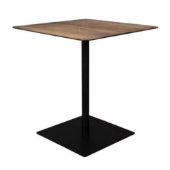 Bistrotafel Vierkant Hout -Zuiver Verkoop dutchbone braza eettafel metaal vierkant bruin 02 1
