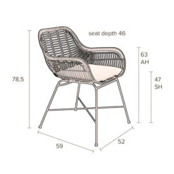 Design Tuinstoel Rotan -Zuiver Verkoop dutchbone cantik outdoor stoel donker rotan 010