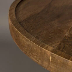 Ronde Salontafel Walnoot -Zuiver Verkoop dutchbone cath walnut ronde salontafel walnoot 04