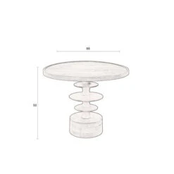 Ronde Salontafel Walnoot -Zuiver Verkoop dutchbone cath walnut ronde salontafel walnoot 07