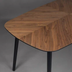 Walnoot Eettafel Deens Ovaal -Zuiver Verkoop dutchbone clover walnoot eettafel deens ovaal 03