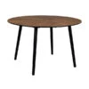 Walnoot Eettafel Rond 2 Walnoot Eettafel Rond -Zuiver Verkoop dutchbone clover walnoot eettafel rond 01