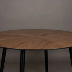 Walnoot Eettafel Rond -Zuiver Verkoop dutchbone clover walnoot eettafel rond 02