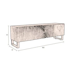 Zwart Tv-meubel Houtsnijwerk -Zuiver Verkoop dutchbone coals zwart tv meubel houtsnijwerk 07