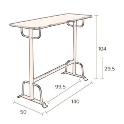 Grijze Ijzeren Bartafel -Zuiver Verkoop dutchbone declan grijze ijzeren bartafel 07