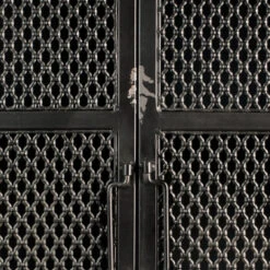 Vintage Wandkast Zwart Metaal -Zuiver Verkoop dutchbone denver hoge zwart metalen wandkast 05