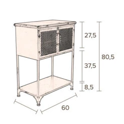 Laag Kastje Zwart Metaal -Zuiver Verkoop dutchbone denver lage zwart metalen wandkast 010