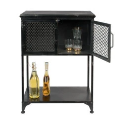 Laag Kastje Zwart Metaal -Zuiver Verkoop dutchbone denver lage zwart metalen wandkast 03