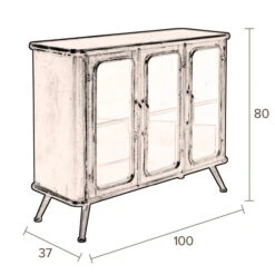 Dressoir Vintage Metaal 19 Dressoir Vintage Metaal -Zuiver Verkoop dutchbone denza vintage metalen dressoir 9