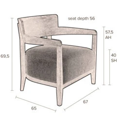 Houten Fauteuil Retro Design -Zuiver Verkoop dutchbone duran houten design fauteuil 10