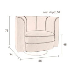 Fluwelen Draaifauteuil -Zuiver Verkoop dutchbone flower fluwelen draaifauteuil 10