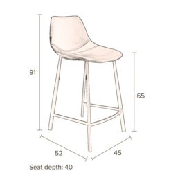Hoge Leren Barstoel -Zuiver Verkoop dutchbone franky hoge leren barstoel 10