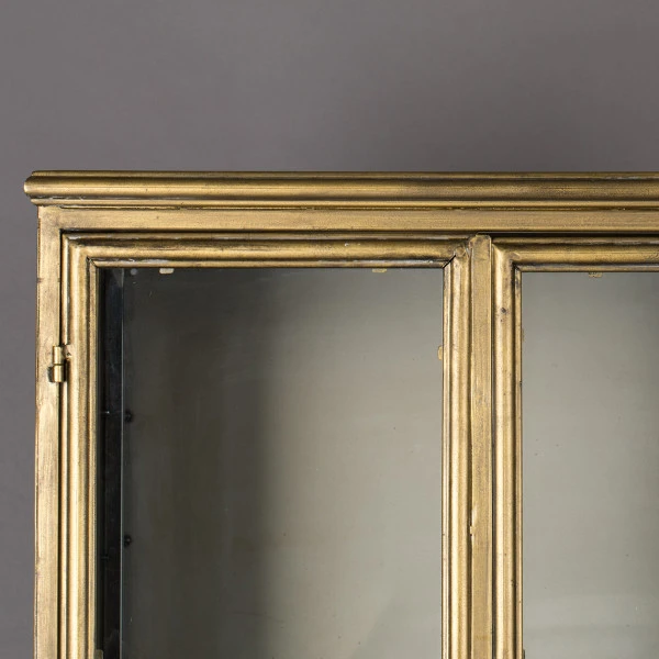 Vitrinekast Antiek Messing 9 Vitrinekast Antiek Messing - Afbeelding 7