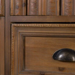 Vintage Wandkast Hout -Zuiver Verkoop dutchbone jove antieklook wandkast vurenhout 05