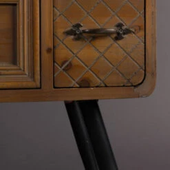 Vintage Wandkast Hout -Zuiver Verkoop dutchbone jove antieklook wandkast vurenhout 08