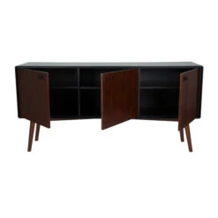 Vintage Dressoir Donker Hout -Zuiver Verkoop dutchbone juju bruin houten dressoir 02