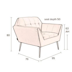 Retro Fauteuil Boucle -Zuiver Verkoop dutchbone kate retro fauteuil boucle 07 1