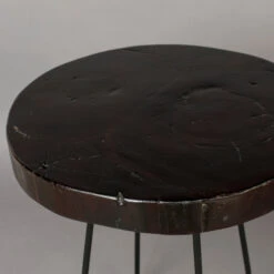 Boomstam Bijzettafel Donkerbruin -Zuiver Verkoop dutchbone kraton boomstam bijzettafel donkerbruin 3