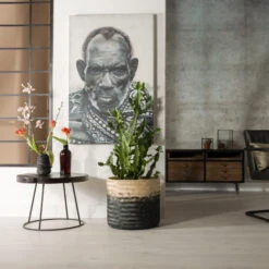 Ronde Salontafel Donker Teakhout -Zuiver Verkoop dutchbone kraton ronde teakhouten salontafel 01