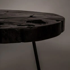 Ronde Salontafel Donker Teakhout -Zuiver Verkoop dutchbone kraton ronde teakhouten salontafel 05