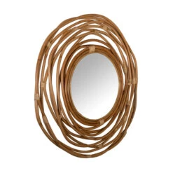 Rotan Spiegel Rond -Zuiver Verkoop dutchbone kubu raton spiegel 02