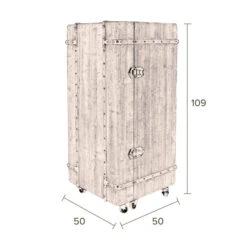 Houten Wijnkast Op Wielen -Zuiver Verkoop dutchbone lico houten wijnkast op wielen 012