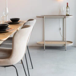 Smalle Sidetable Beige Met Rotan -Zuiver Verkoop dutchbone lina houten wandtafeltje zwart 06