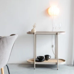 Smalle Sidetable Beige Met Rotan -Zuiver Verkoop dutchbone lina houten wandtafeltje zwart 07