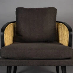 Retro Stoel Rotan Met Kussens -Zuiver Verkoop dutchbone manou retro webbing stoel met kussens 06