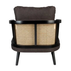 Retro Stoel Rotan Met Kussens -Zuiver Verkoop dutchbone manou retro webbing stoel met kussens 07