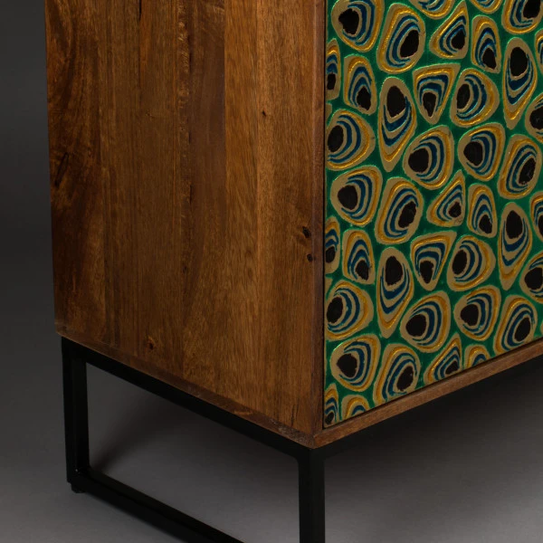 Kleurrijk Dressoir Mangohout 10 Kleurrijk Dressoir Mangohout - Afbeelding 8