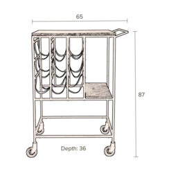 Groen Marmeren Trolley -Zuiver Verkoop dutchbone mil groen marmeren trolley 10