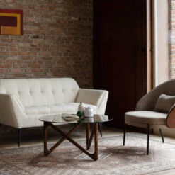 Ronde Salontafel Hout En Glas -Zuiver Verkoop dutchbone naia ronde salontafel glas 06