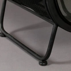 Vitrinekast Ovaal Zwart Staal -Zuiver Verkoop dutchbone oval ovale vitrine zwart metaal 08