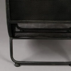 Vitrinekast Ovaal Zwart Staal -Zuiver Verkoop dutchbone oval ovale vitrine zwart metaal 09